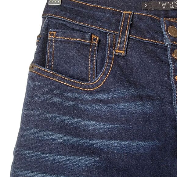 Lucky & Blessed Jeans – High Rise Bell Bottom Flare - Size 2 (Fit 26x34) - Picture 4 of 16